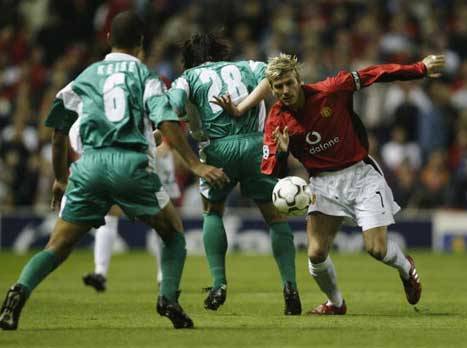 הירוקים של חיפה מול בקהאם ויונייטד (getty)