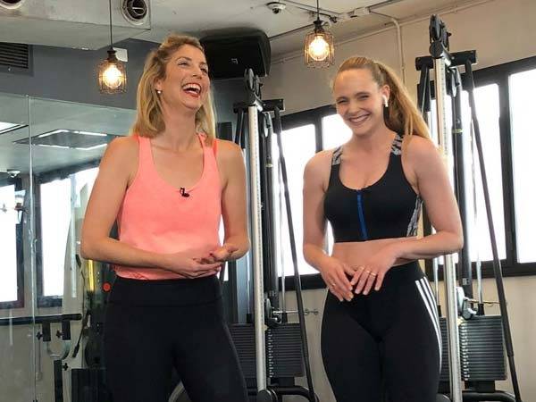 רוני דואני עם הדיאטנית הדס צימרמן