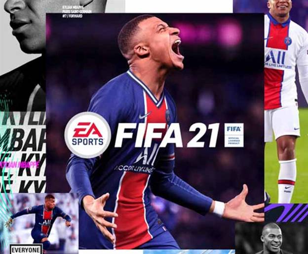 ואמבפה על העטיפה הסטנדרטית של פיפ"א 21