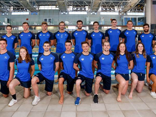 בתמונה: נבחרת ישראל בשחייה. (צילום: גיא יחיאלי, באדיבות איגוד השחייה)