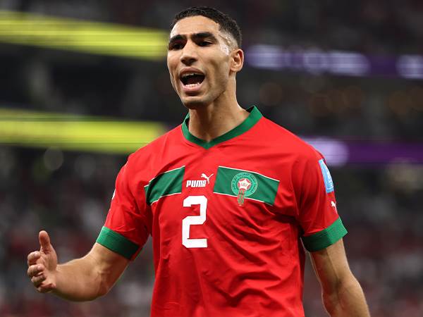 אשרף חכימי. יצליח לעצור את חברו אמבפה בחצי הגמר?