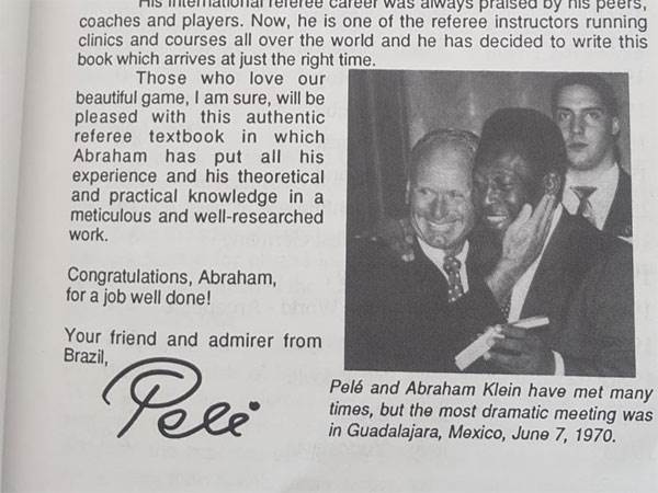 פלה כתב את ההקדשה לספרו של קליין (אוסף פרטי)