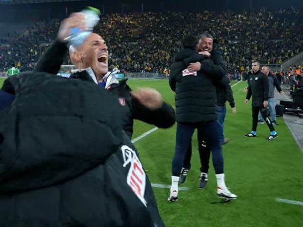 נקודה דרמטית בדרבי הירושלמי. אריה (דני מרון)