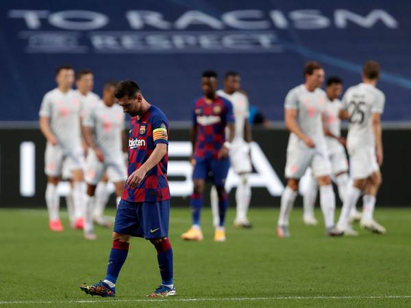 ככה זה נראה בפעם האחרונה שמסי פגש את באיירן (Getty)