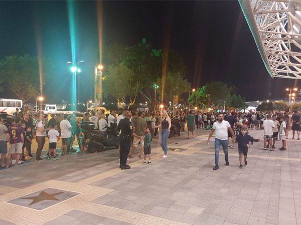 התור בכניסה לאצטדיון