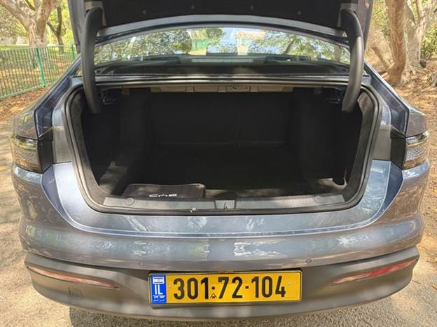 תא המטען פחות מרשים במציאות לעומת הנתון שעל הנייר