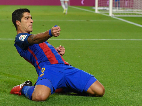 סוארס. משחק חמישי ברציפות שהוא כובש