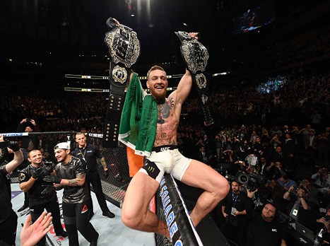 פה גדול, אבל גם לוחם גדול. מקגרגור (getty)