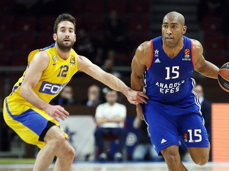 גריינג'ר. גם כשאנדולו הרימה את האינטנסיביות, מכבי לא נשברה (Getty)