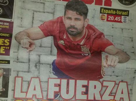 קוסטה זכה לכתבת שער ב"מארקה"