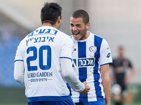 ימשיכו לחגוג בפלייאוף העליון? שחקני אשקלון (אלן שיבר)