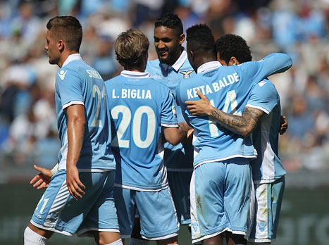 חגיגה באולימפיקו (getty)