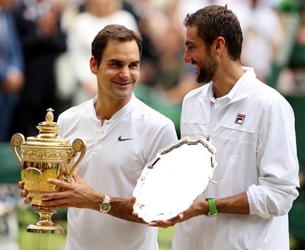 הפיינליסטים. פדרר וצ'יליץ' (getty)