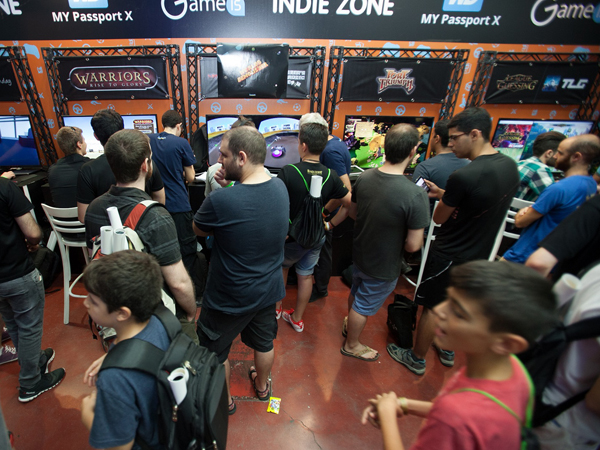 מתחם ה-indie zone שבו יוצגו מפתחים עצמאיים. צילום: goodnews יח"צ.