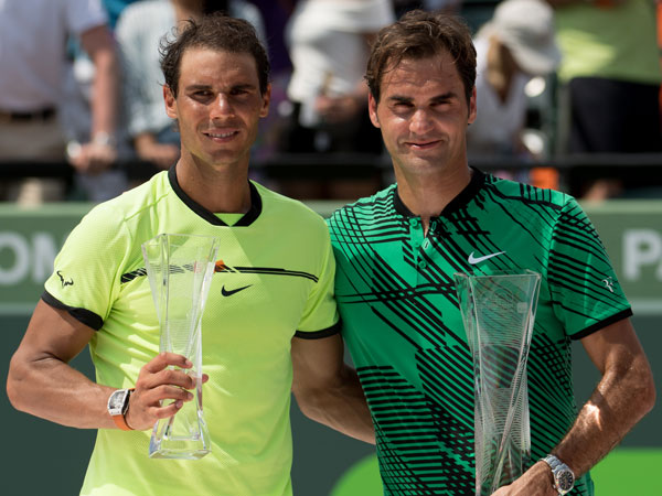 ציוות שלהם ביחד יסעיר את כל עולם הספורט. פדרר ונדאל (getty)