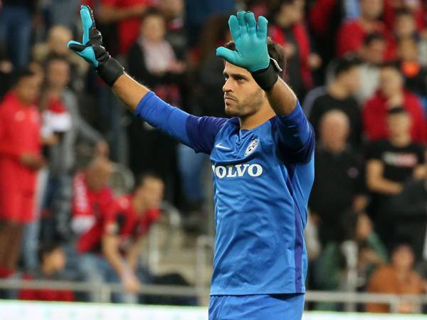 זכה למחמאות. השוער השלישי גיל אופק (צילום: יוסי שקל)