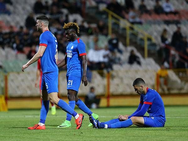 שחקני אשדוד אחרי ההפסד לסכנין (לירון מולדובן)