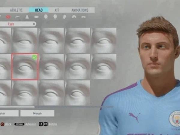 תפריט עיצוב השחקן