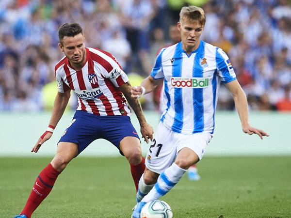 ניצחון יוקרתי לסוסיאדד. אודגור עם סאול (צילום: getty)