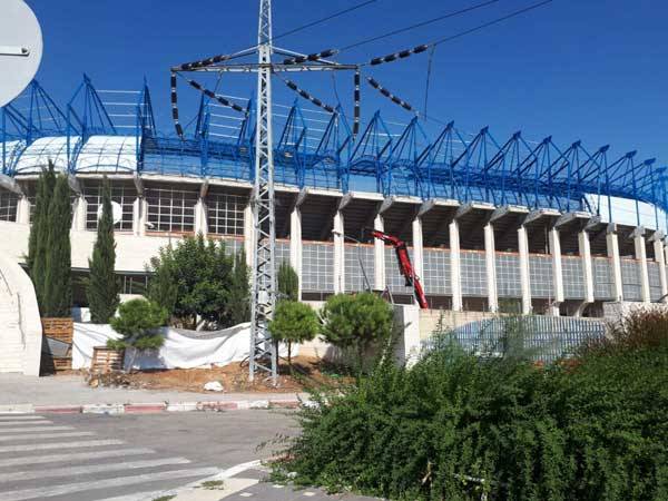 הגג בצד הדרומי