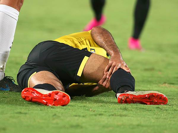 רגע הפציעה במשחק מול ב"ש בגביע הטוטו (אלן שיבר)