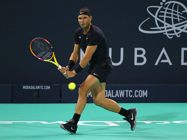 רפאל נדאל. רק לפני יומיים שיחק באבו דאבי (GETTY)