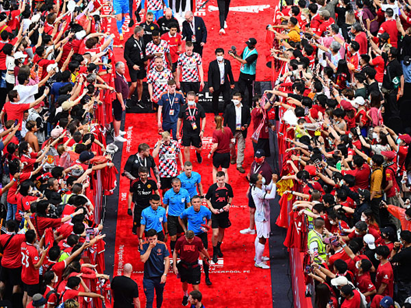 שחקני יונייטד בבנגקוק. מותג בינלאומי (Supakit Wisetanuphong/MB Media/Getty Images)