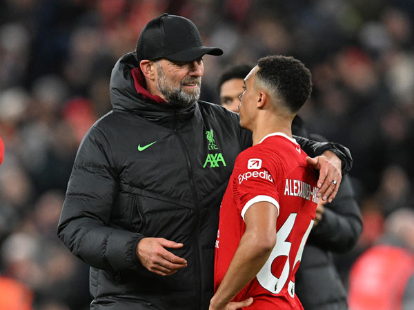 קלופ ואלכסנדר-ארנולד. חוסר מזל (John Powell/Liverpool FC via Getty Images)