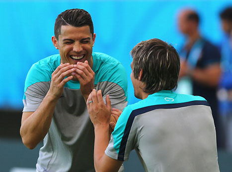 רונאלדו, במצב רוח חיובי (GETTYIMAGES)