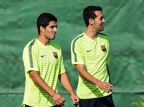 בוסקטס וסוארס, ישחקו בקלאסיקו? (gettyimages)