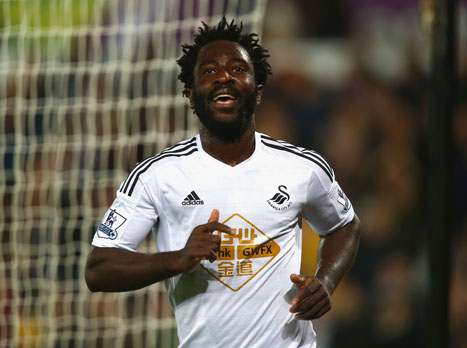 ווילפריד בוני עם צמד מעניק ניצחון לסוונסי (gettyimages)