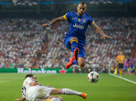 וידאל, הצ'ילאני הראשון בגמר האלופות (GETTYIMAGES)