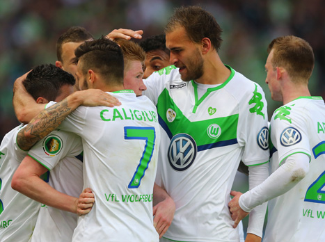 מהפך בברלין. שחקני וולפסבורג (gettyimages)