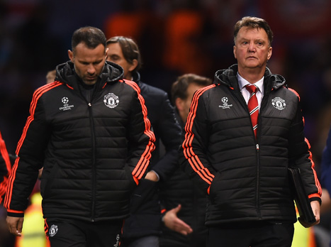 ואן חאל. עלול לסיים את דרכו באלופות (Getty)