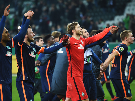 שחקני ברמן אחרי ה-3:4 המשוגע על גלאדבך (getty)