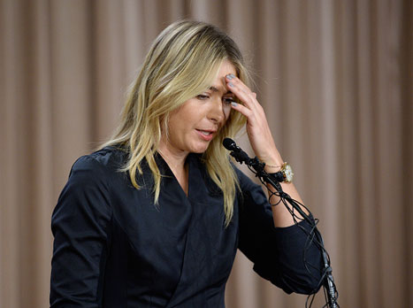 הודעה דרמטית של שראפובה (GETTYIMAGES)