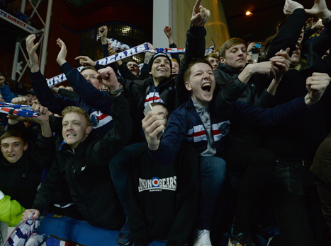 חגגו במשך כל הלילה. אוהדי ריינג'רס (getty)