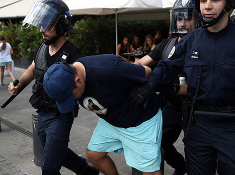 הכנה ביטחונית גדולה מכל טורניר בעבר לא מנעה את המהומות (gettyimages)