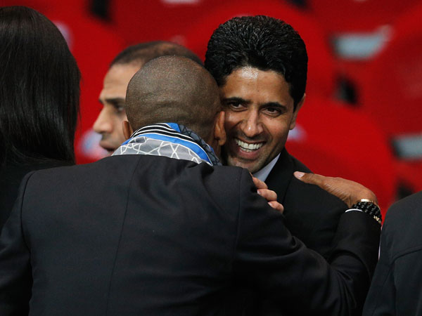 נאסר אל חאליפי. לא ישלם ישירות לברצלונה (Getty)