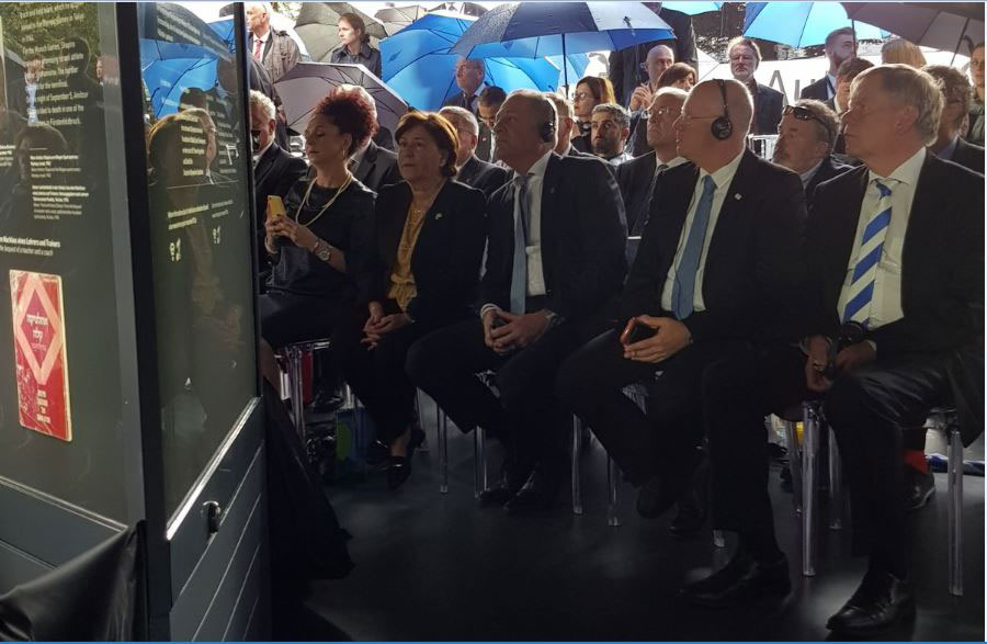 טקס חנוכת אתר ההנצחה (באדיבות הוועד האולימפי בישראל)