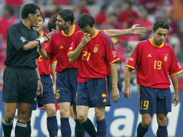 השופטים עזרו לדרום קוריאה ב-2002 (Getty)