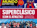 "סופר-קלאסיקו עם אתלטיק": הכותרות בספרד
