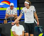 זברב צעק על אביו ונכנע בגביע ה-ATP