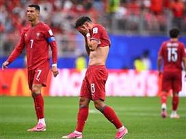 שחקני פורטוגל מאוכזבים (GETTY)