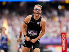 ג'וש קר שובר את שיא העולם במייל | צילום: Diamond League AG, Dan Vernon