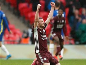 ג'יימי וארדי בעוד רגע גדול (Getty)