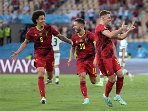 הבלגים חגגו, אבל לא ממש 'התפרעו' בכר הדשא (Getty)