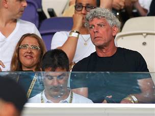 גולדהאר הגיע לצפות בקבוצתו בבלומפילד (אלן שיבר)