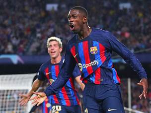 דמבלה כבש ראשון לברצלונה (David Ramos/Getty Images)