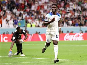 חתם את תוצאת המשחק. סאקה (GETTY)